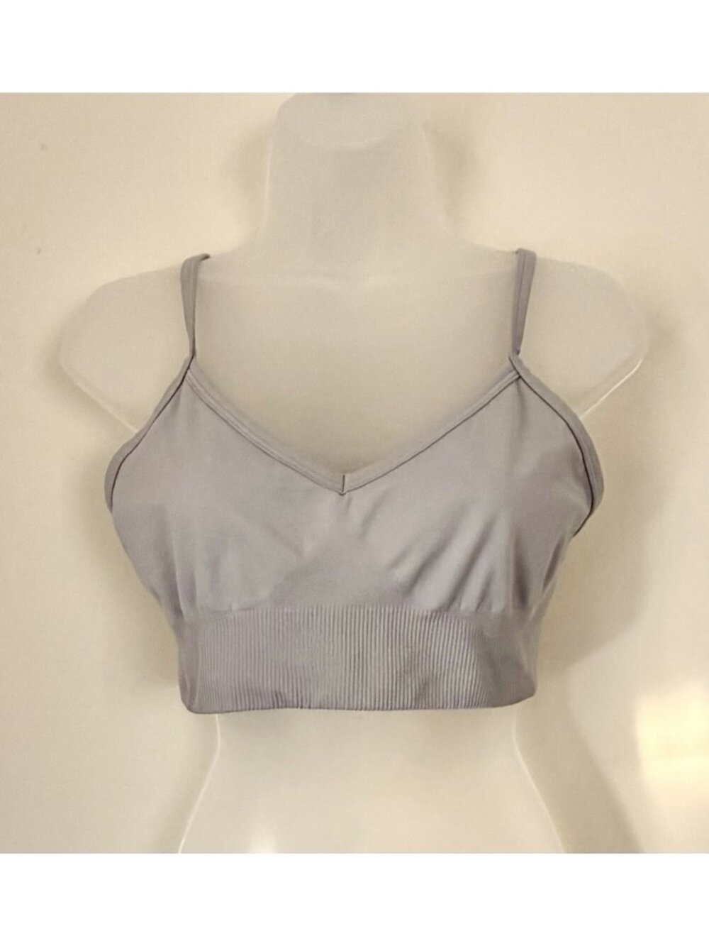 Lululemon Ebb To Street Bra Light Grey Size 10 - Picture 2 of 7